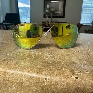 Ray-Ban Green Mirror Flaah Sunglasses